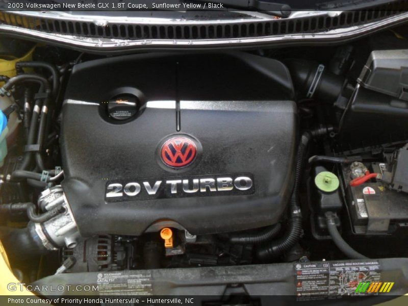  2003 New Beetle GLX 1.8T Coupe Engine - 1.8 Liter Turbocharged DOHC 20-Valve 4 Cylinder