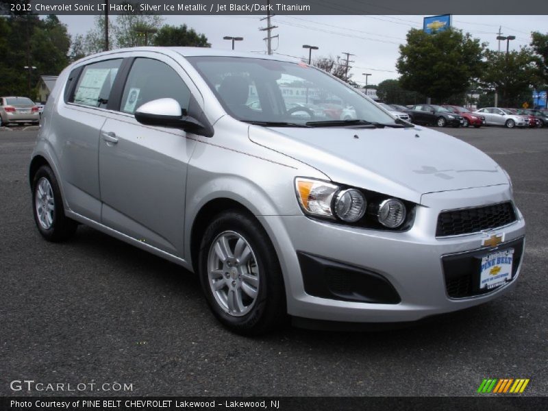 Silver Ice Metallic / Jet Black/Dark Titanium 2012 Chevrolet Sonic LT Hatch