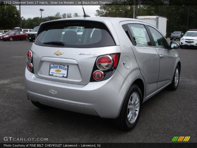 Silver Ice Metallic / Jet Black/Dark Titanium 2012 Chevrolet Sonic LT Hatch