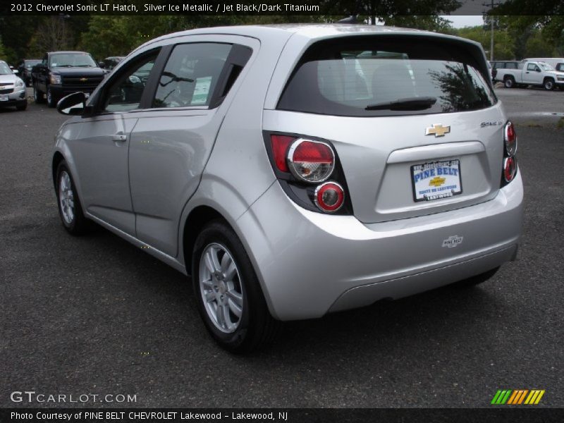 Silver Ice Metallic / Jet Black/Dark Titanium 2012 Chevrolet Sonic LT Hatch