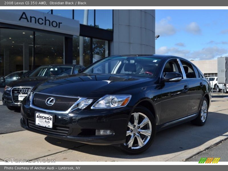 Obsidian Black / Black 2008 Lexus GS 350 AWD