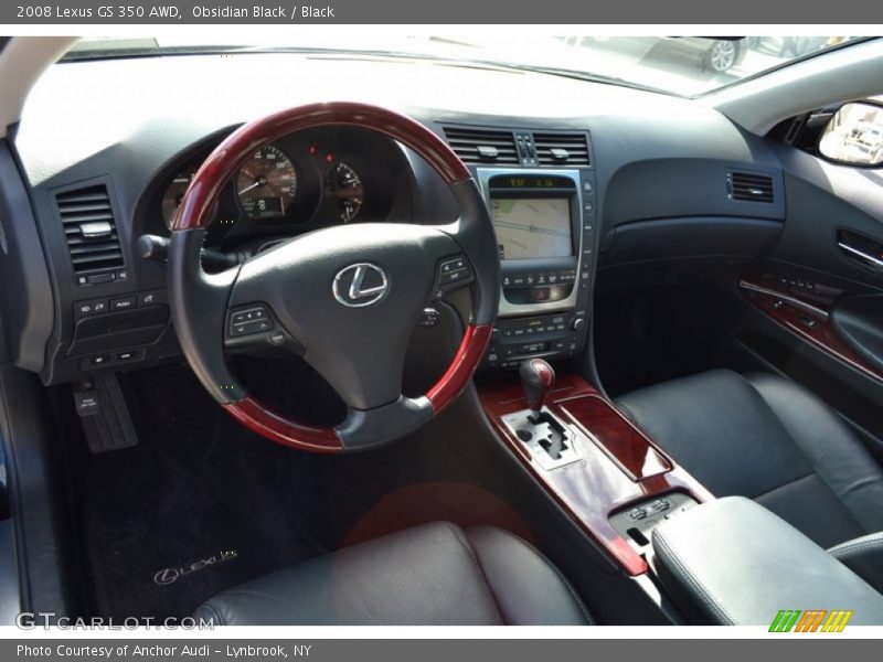 Obsidian Black / Black 2008 Lexus GS 350 AWD