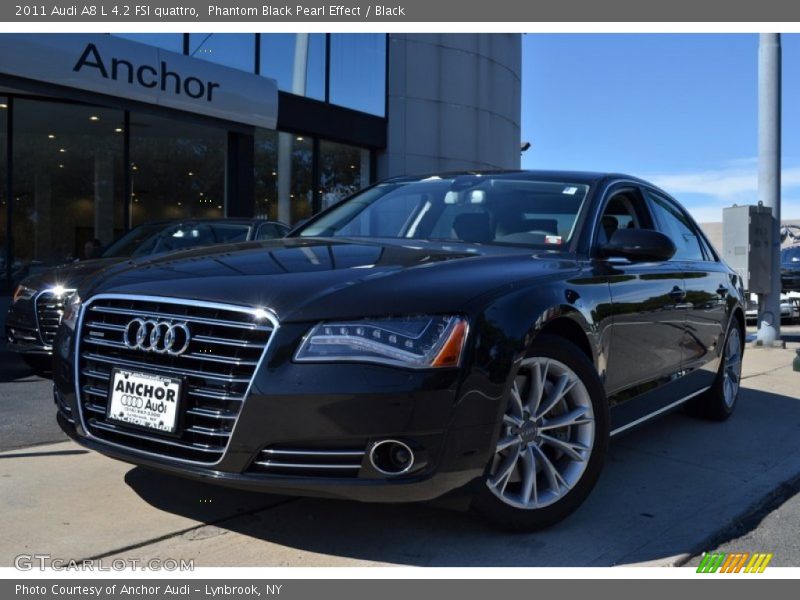 Phantom Black Pearl Effect / Black 2011 Audi A8 L 4.2 FSI quattro