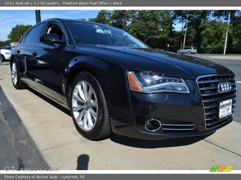 Phantom Black Pearl Effect / Black 2011 Audi A8 L 4.2 FSI quattro