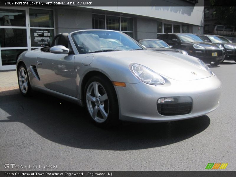 Arctic Silver Metallic / Black 2007 Porsche Boxster