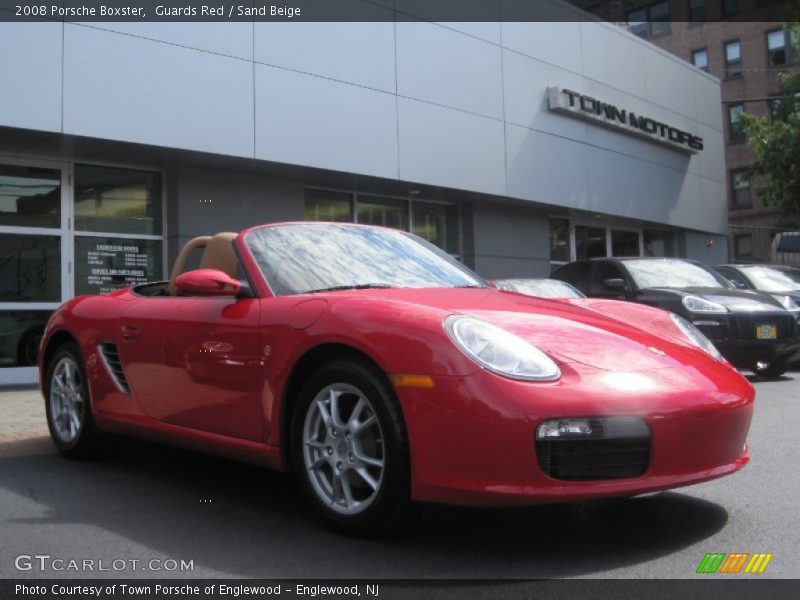 Guards Red / Sand Beige 2008 Porsche Boxster