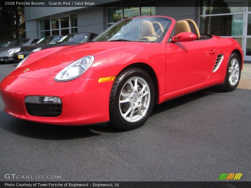 Guards Red / Sand Beige 2008 Porsche Boxster