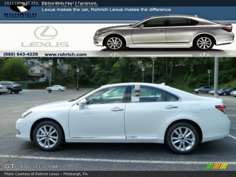 Starfire White Pearl / Parchment 2011 Lexus ES 350