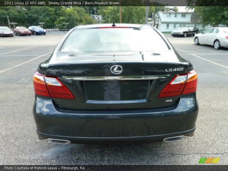 Smoky Granite Mica / Black/Medium Brown 2011 Lexus LS 460 AWD