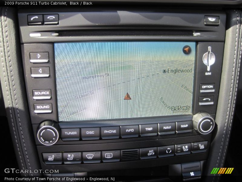 Navigation of 2009 911 Turbo Cabriolet