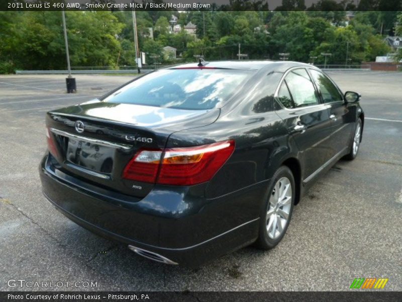 Smoky Granite Mica / Black/Medium Brown 2011 Lexus LS 460 AWD