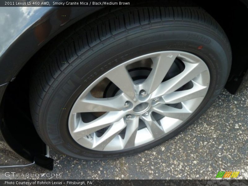 Smoky Granite Mica / Black/Medium Brown 2011 Lexus LS 460 AWD