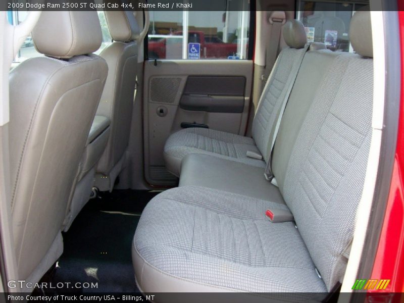 Flame Red / Khaki 2009 Dodge Ram 2500 ST Quad Cab 4x4