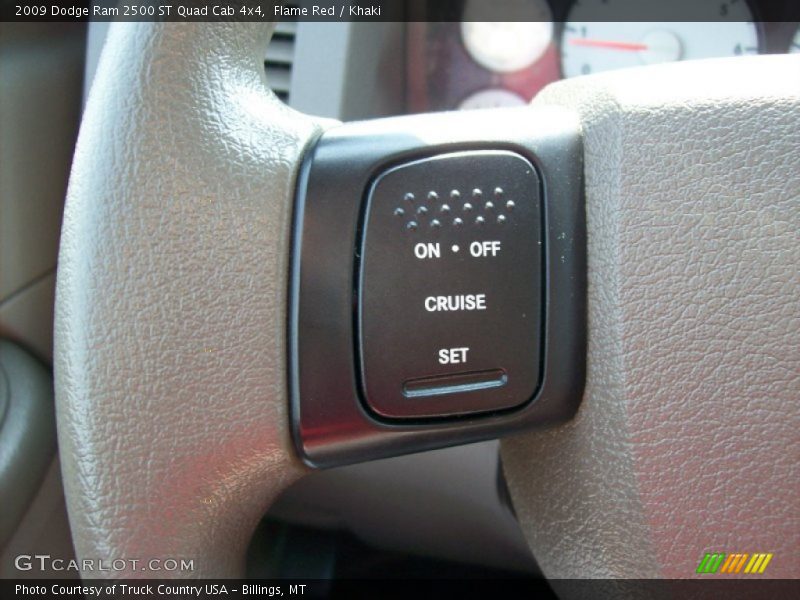 Flame Red / Khaki 2009 Dodge Ram 2500 ST Quad Cab 4x4