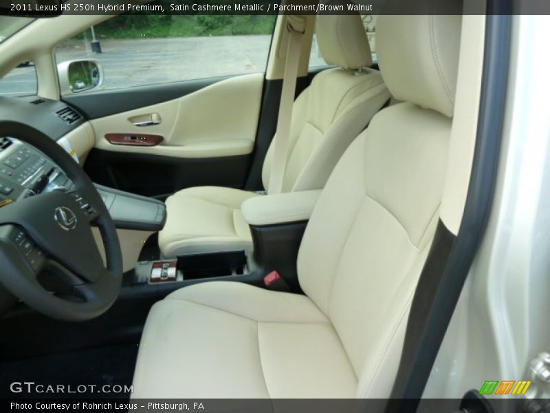 Satin Cashmere Metallic / Parchment/Brown Walnut 2011 Lexus HS 250h Hybrid Premium