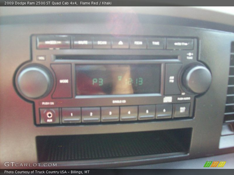 Flame Red / Khaki 2009 Dodge Ram 2500 ST Quad Cab 4x4