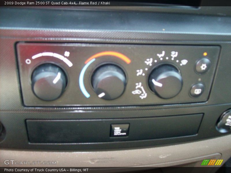 Flame Red / Khaki 2009 Dodge Ram 2500 ST Quad Cab 4x4