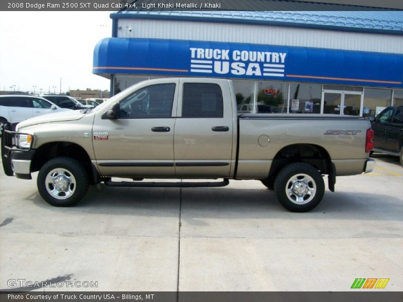Light Khaki Metallic / Khaki 2008 Dodge Ram 2500 SXT Quad Cab 4x4