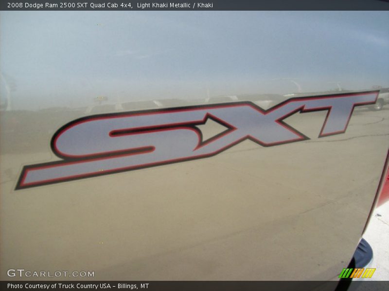 Light Khaki Metallic / Khaki 2008 Dodge Ram 2500 SXT Quad Cab 4x4