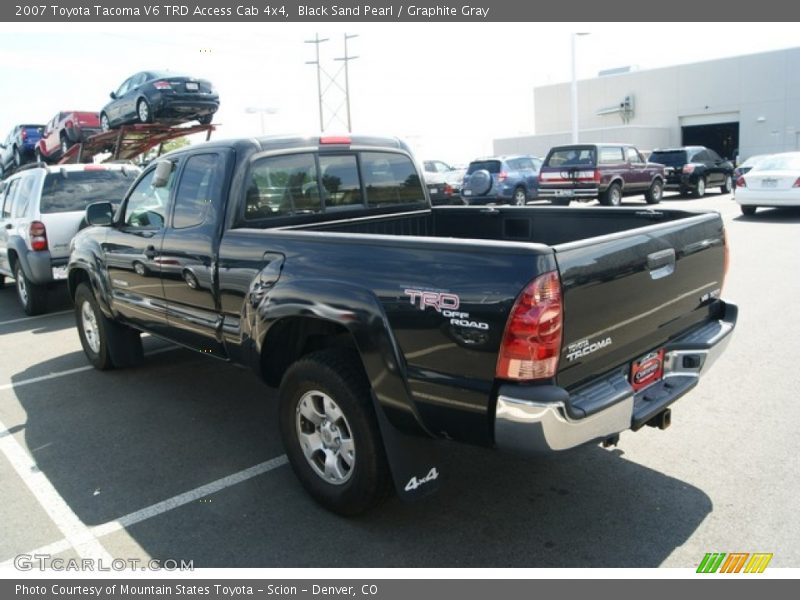 Black Sand Pearl / Graphite Gray 2007 Toyota Tacoma V6 TRD Access Cab 4x4