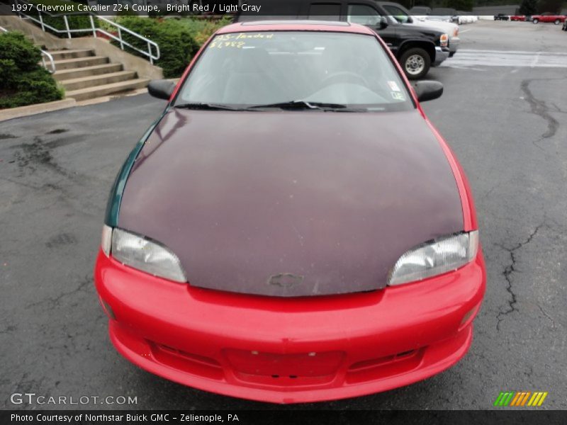 Bright Red / Light Gray 1997 Chevrolet Cavalier Z24 Coupe