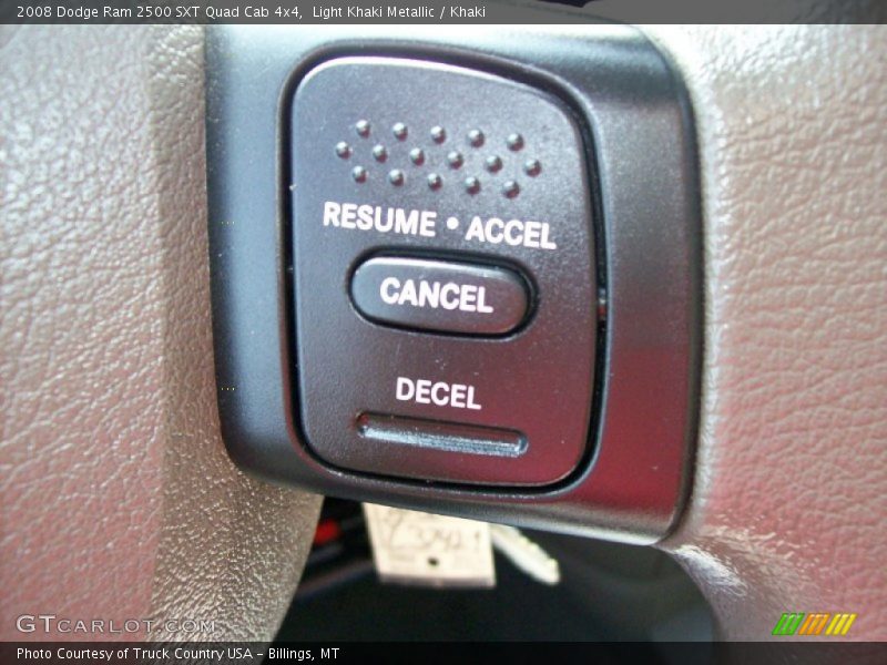 Light Khaki Metallic / Khaki 2008 Dodge Ram 2500 SXT Quad Cab 4x4