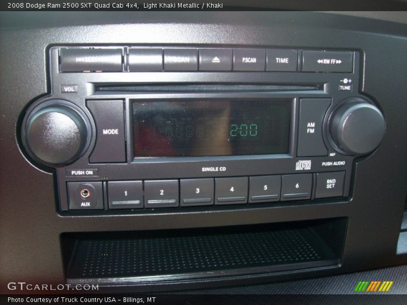 Light Khaki Metallic / Khaki 2008 Dodge Ram 2500 SXT Quad Cab 4x4
