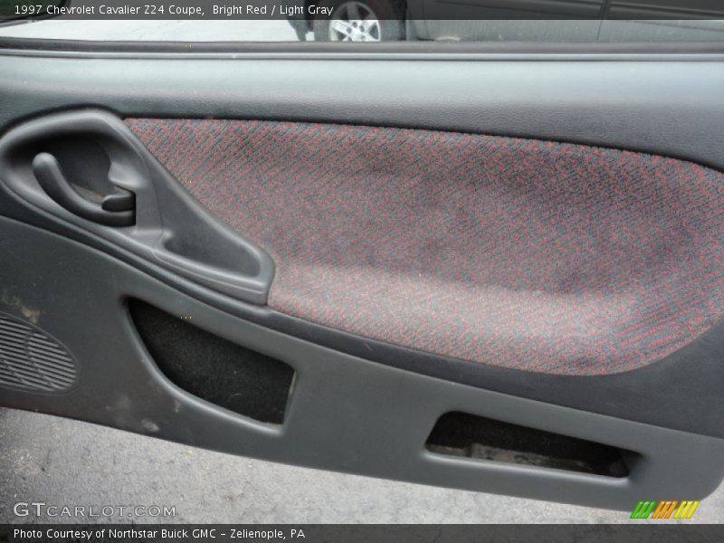 Bright Red / Light Gray 1997 Chevrolet Cavalier Z24 Coupe
