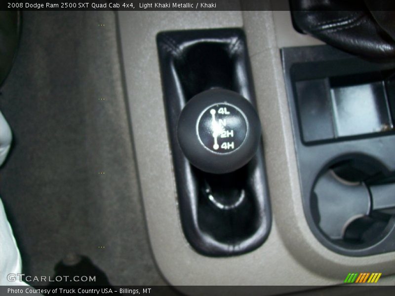 Light Khaki Metallic / Khaki 2008 Dodge Ram 2500 SXT Quad Cab 4x4