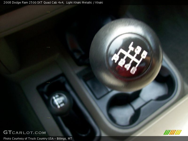 Light Khaki Metallic / Khaki 2008 Dodge Ram 2500 SXT Quad Cab 4x4