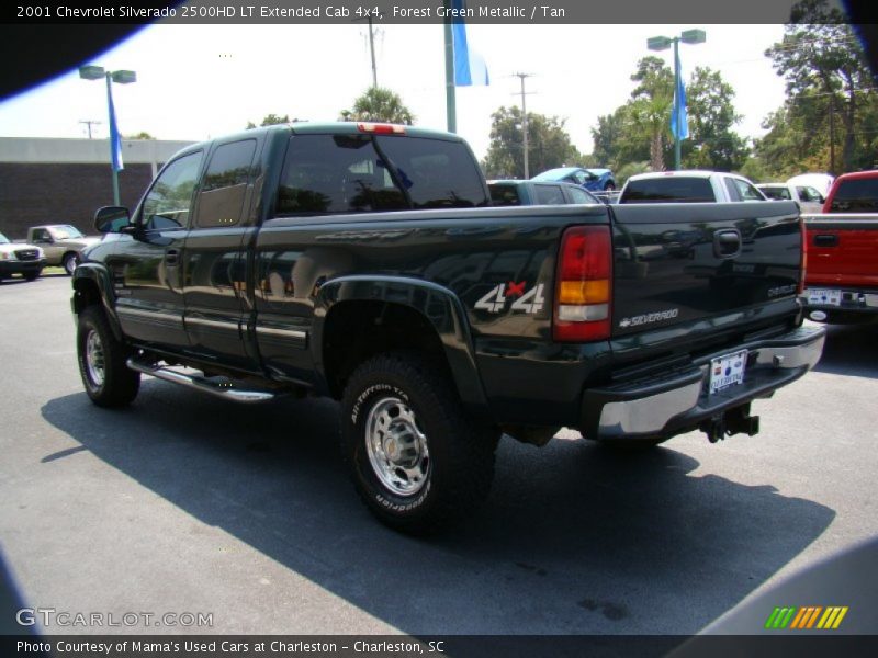 Forest Green Metallic / Tan 2001 Chevrolet Silverado 2500HD LT Extended Cab 4x4