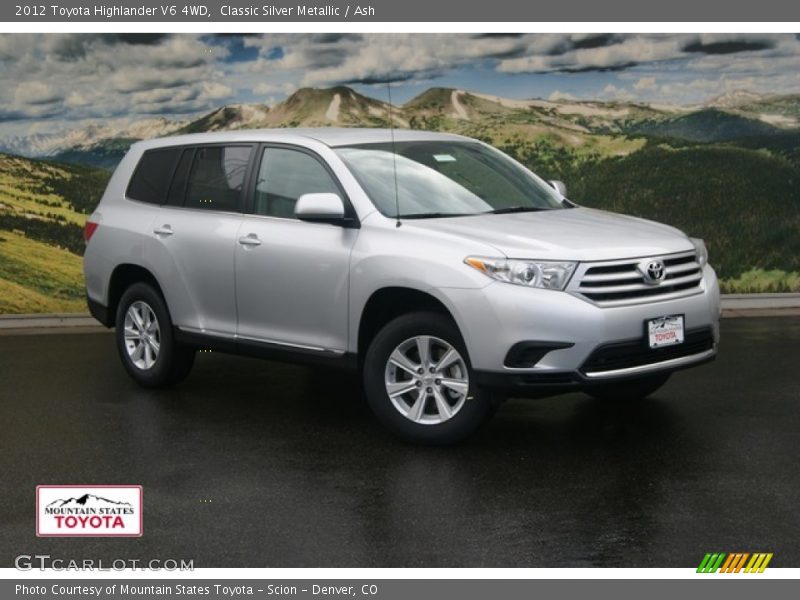Classic Silver Metallic / Ash 2012 Toyota Highlander V6 4WD