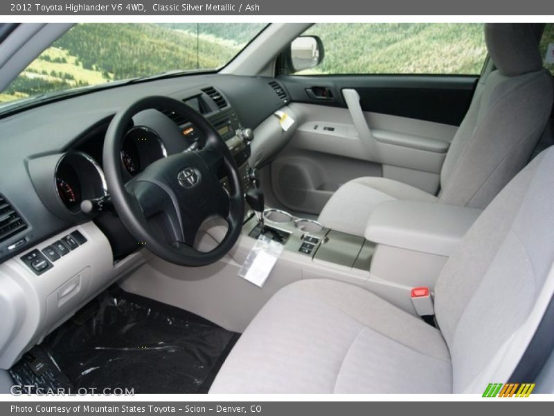  2012 Highlander V6 4WD Ash Interior