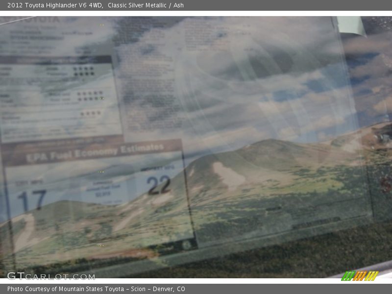 Classic Silver Metallic / Ash 2012 Toyota Highlander V6 4WD