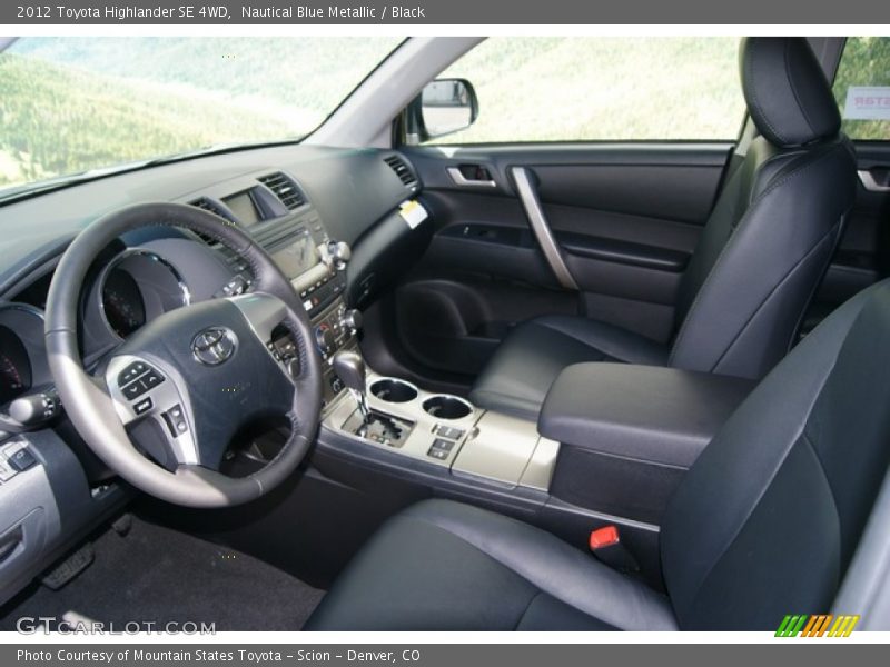  2012 Highlander SE 4WD Black Interior
