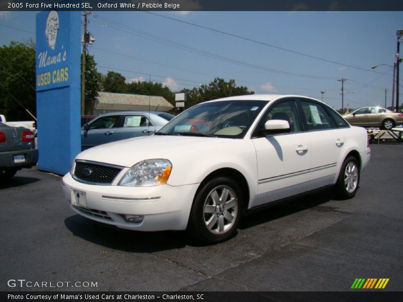 Oxford White / Pebble Beige 2005 Ford Five Hundred SEL