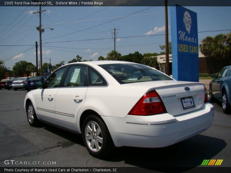 Oxford White / Pebble Beige 2005 Ford Five Hundred SEL