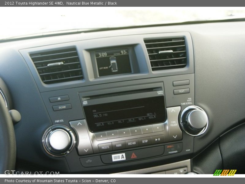 Nautical Blue Metallic / Black 2012 Toyota Highlander SE 4WD