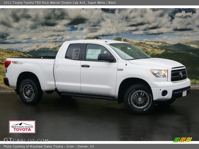Super White / Black 2011 Toyota Tundra TRD Rock Warrior Double Cab 4x4