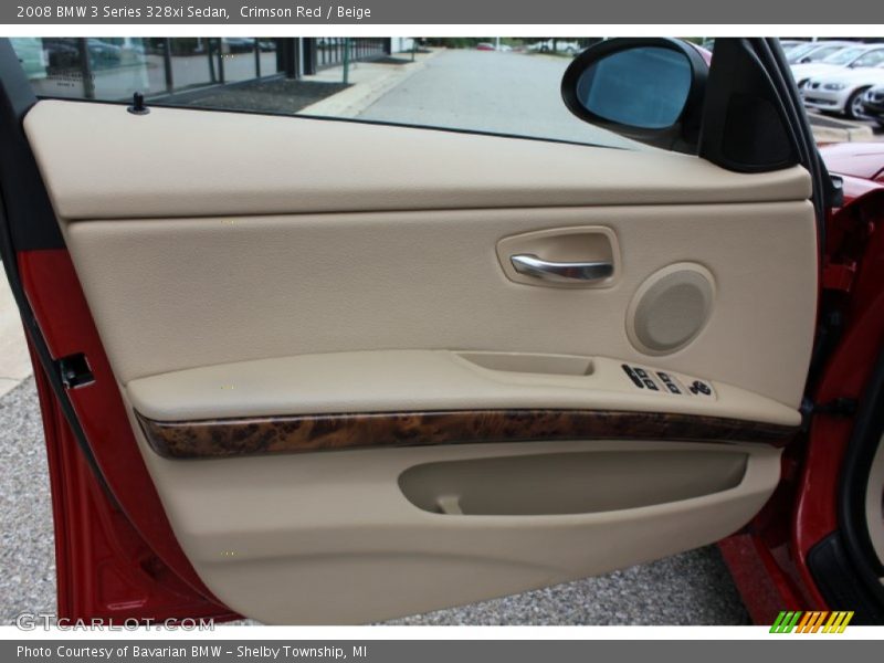 Crimson Red / Beige 2008 BMW 3 Series 328xi Sedan