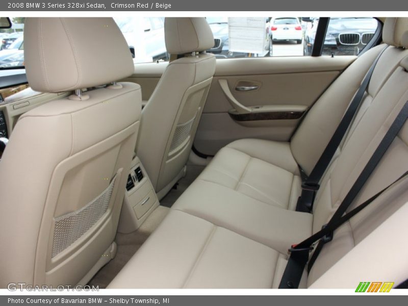 Crimson Red / Beige 2008 BMW 3 Series 328xi Sedan