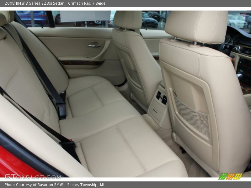 Crimson Red / Beige 2008 BMW 3 Series 328xi Sedan