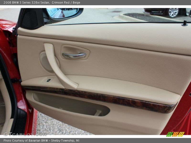 Crimson Red / Beige 2008 BMW 3 Series 328xi Sedan