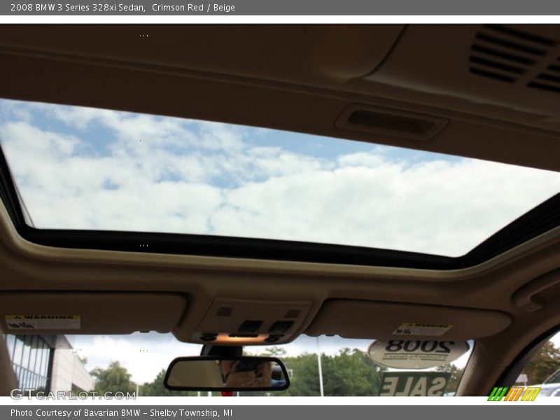 Crimson Red / Beige 2008 BMW 3 Series 328xi Sedan