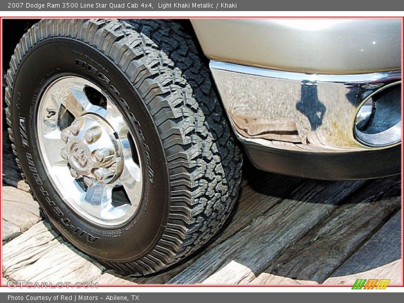 Light Khaki Metallic / Khaki 2007 Dodge Ram 3500 Lone Star Quad Cab 4x4