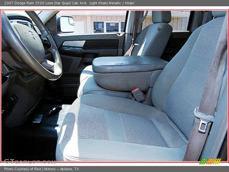 Light Khaki Metallic / Khaki 2007 Dodge Ram 3500 Lone Star Quad Cab 4x4