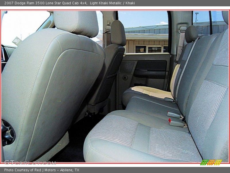 Light Khaki Metallic / Khaki 2007 Dodge Ram 3500 Lone Star Quad Cab 4x4