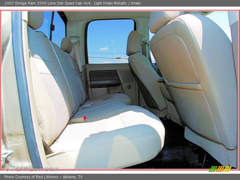 Light Khaki Metallic / Khaki 2007 Dodge Ram 3500 Lone Star Quad Cab 4x4
