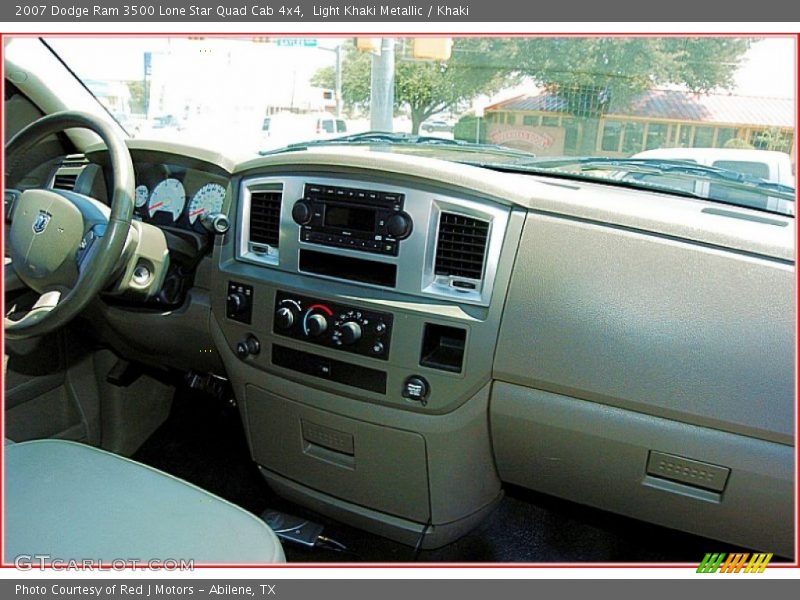 Light Khaki Metallic / Khaki 2007 Dodge Ram 3500 Lone Star Quad Cab 4x4