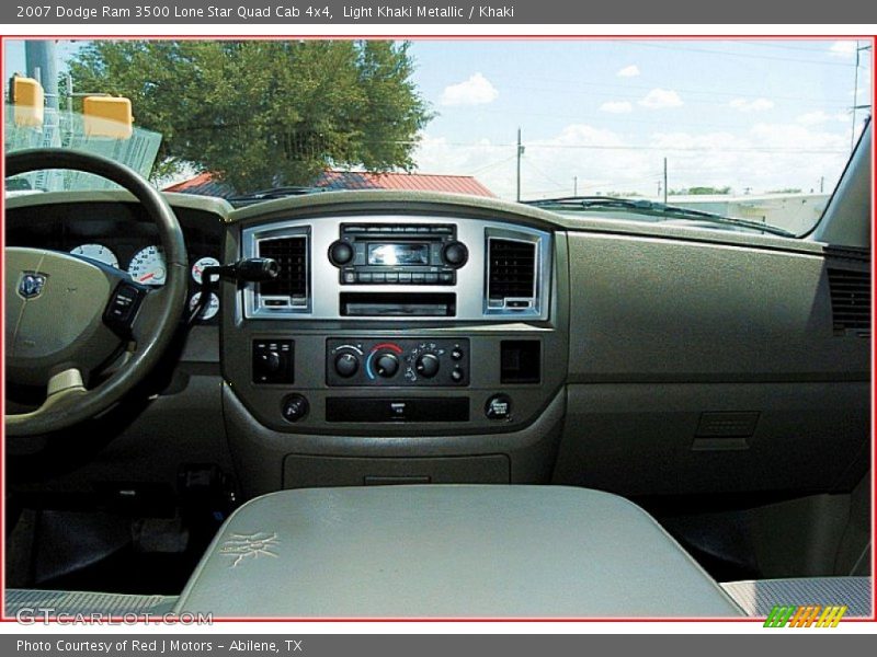 Light Khaki Metallic / Khaki 2007 Dodge Ram 3500 Lone Star Quad Cab 4x4